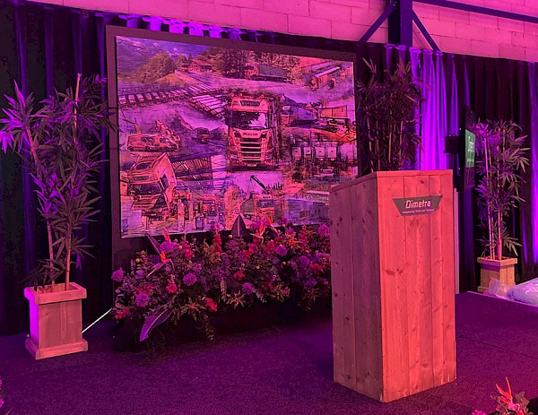 Dimetra jubileumkunstwerk – 50 jaar transport